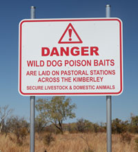 Wild Dog Poison Bait Signs